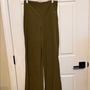 Athleta Olive green elation wide leg pant